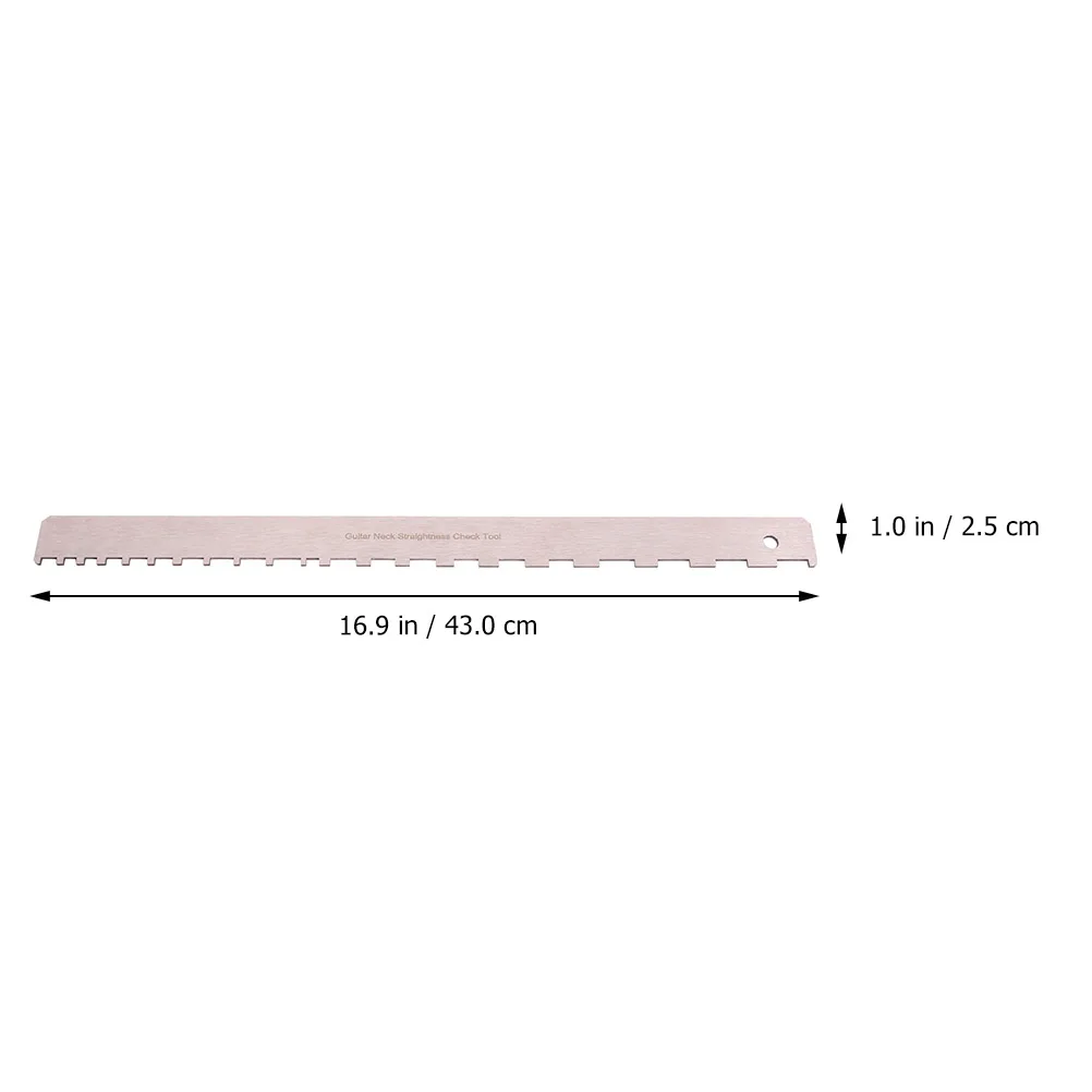 

Guitar Neck Measurement Tool Straight Edge Notched Ruler Relief Gauge Repair Tools
