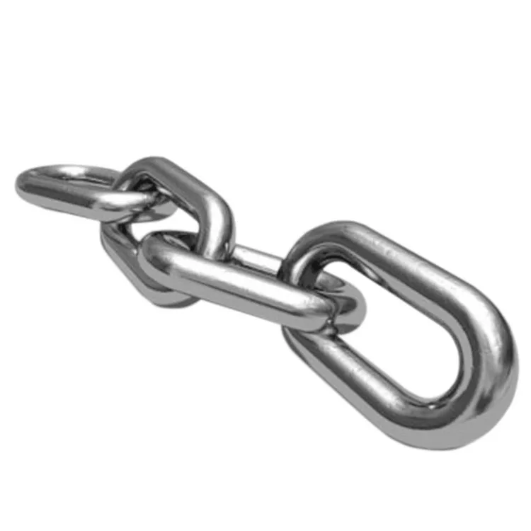 

G30 Galvanized Welded DIN5685A Short Steel Link Chain no burr chain