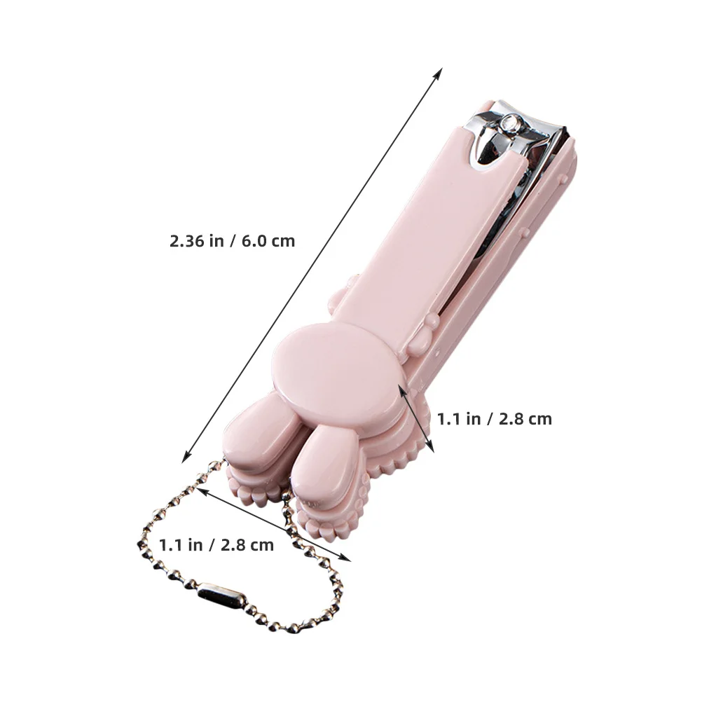 ماكينة قص الأظافر الكرتونية المحمولة، ماكينة تشذيب صغيرة حادة للغاية لأظافر القدم، ماكينة أمان مدمجة للاستخدام العائلي أثناء السفر