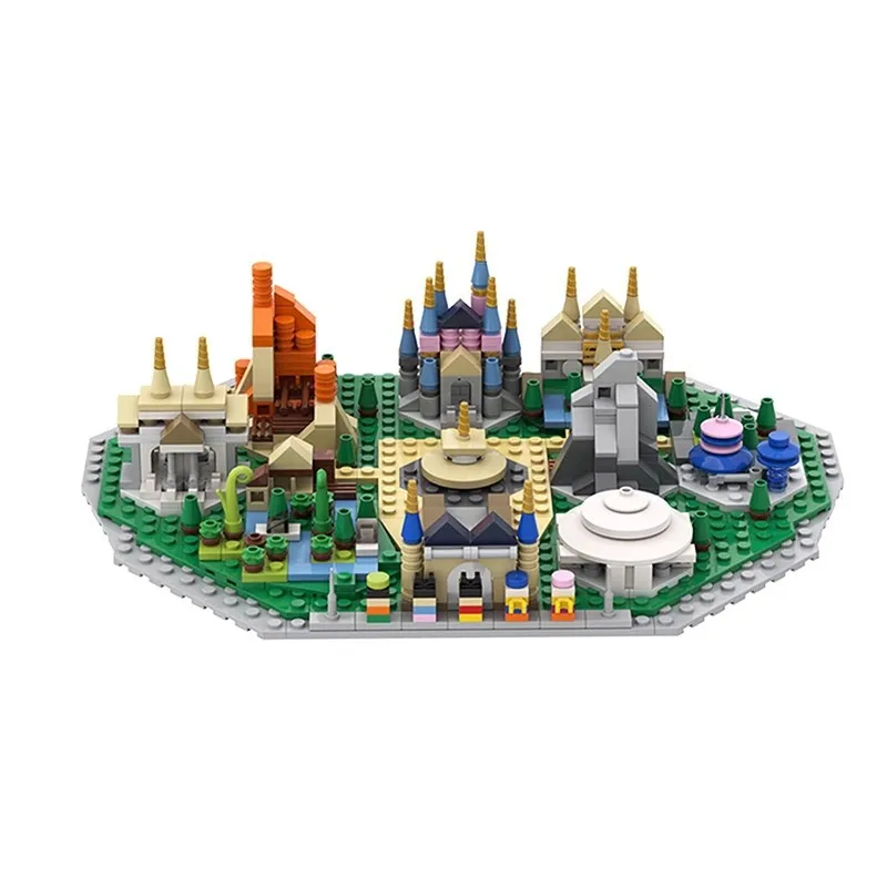 

MOC Fantasy Amusement Park Building Block Splicing Creative Toy Ornament Small Particles Children Bricks Gift