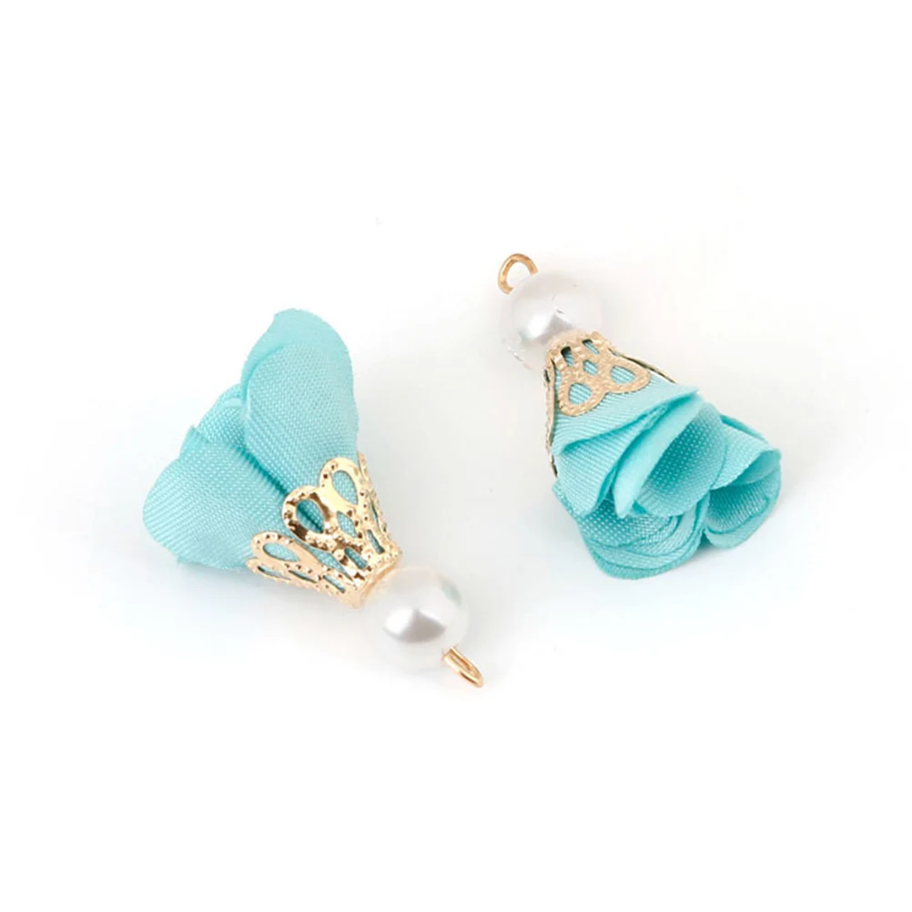 

Pearl Flower Pendant Fringe 2 Bags DIY Tassel Charms Jewelry Makings Lightweight Ring Bracelets Necklace Keychain