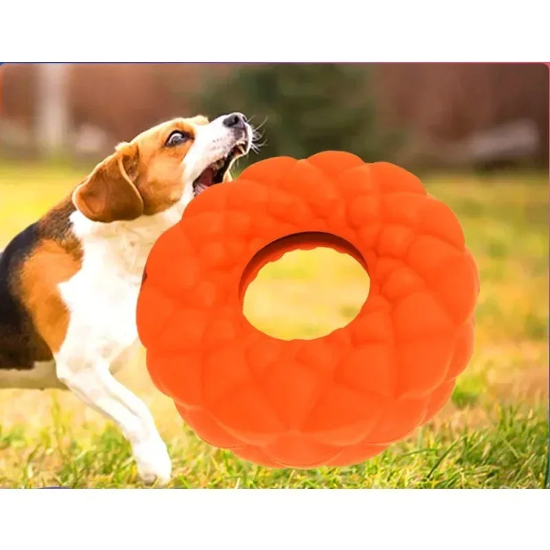 Pet Dog Chewing Toy Foraging Plate Rubber Ring Leak Feeder Resistant To Bite Molar Foraging Interactive Game Educational Toys