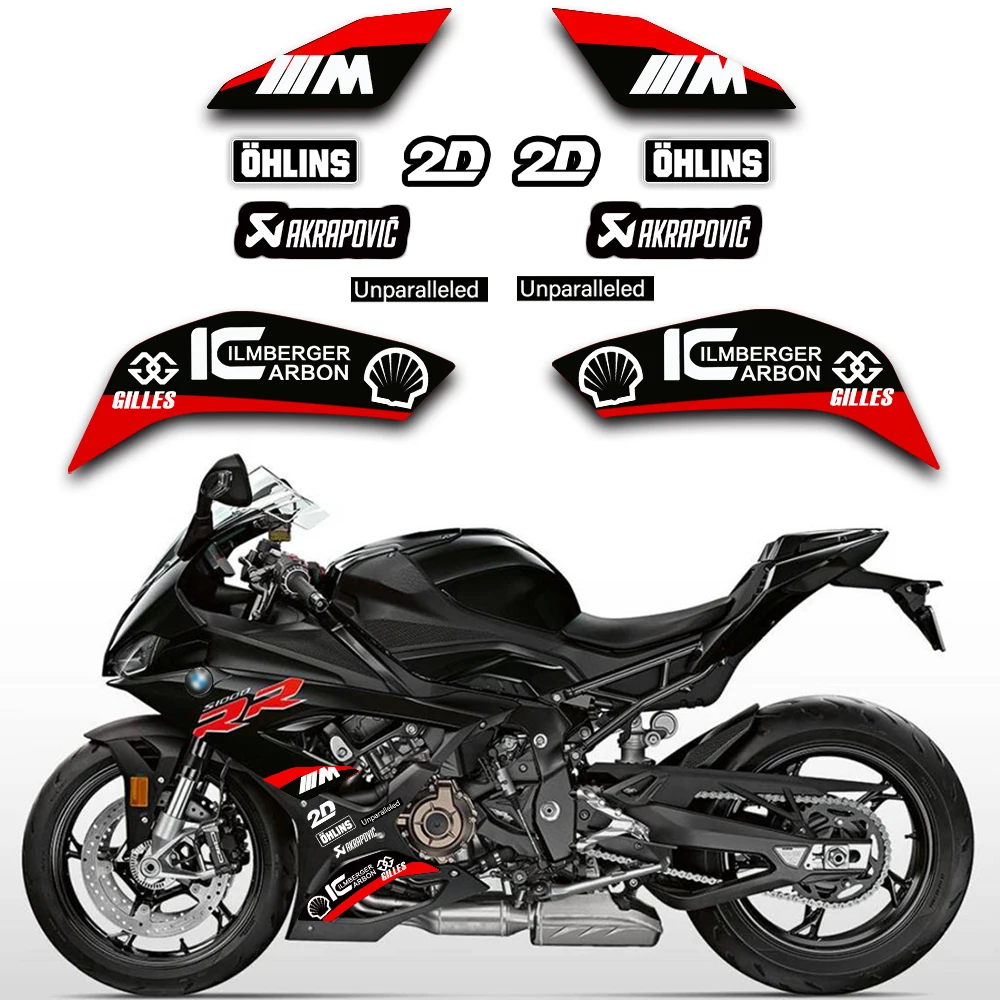 Motorcycle Brand Logo Decal Sticker for S1000RR 2019 2020 2021 2022 S1000 RR S 1000 RR Lower Side Guard Sticker Protection Decal