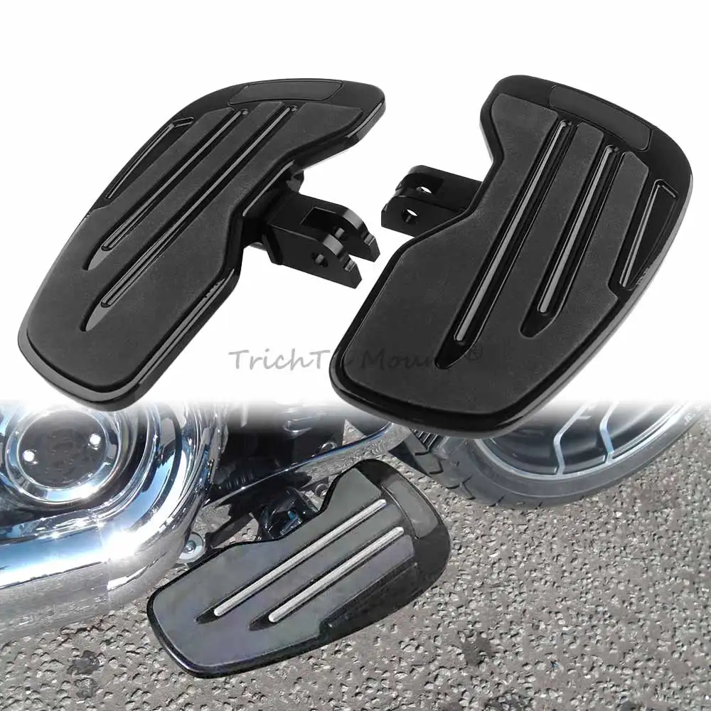 

Motorcycle Rider Floorboards Front Foot Rest Driver Floorboard Wide Footrest For Harley Softail Breakout Fat Bob Street Bob FXLR