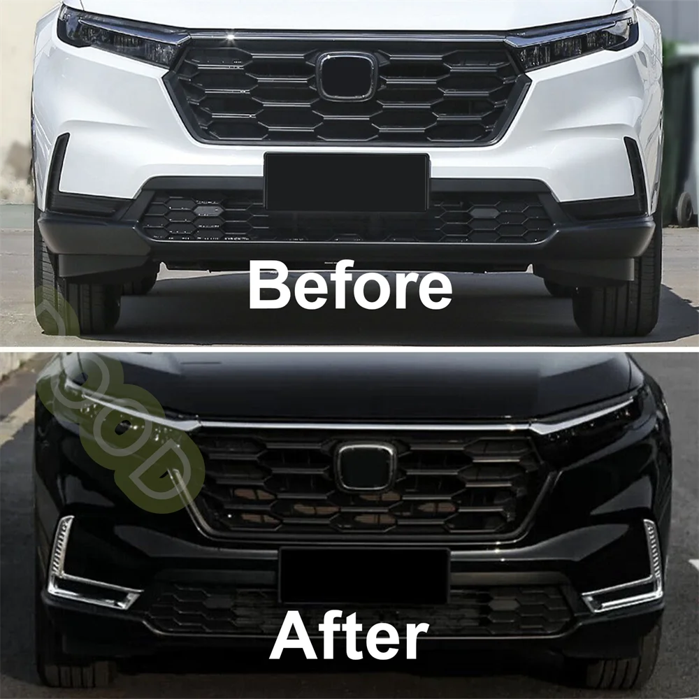 Front Fog Lamps Cover fit for Honda CRV CR-V 2023 2024 2025 Fog Lights cover Trims Cover Auto Accessories