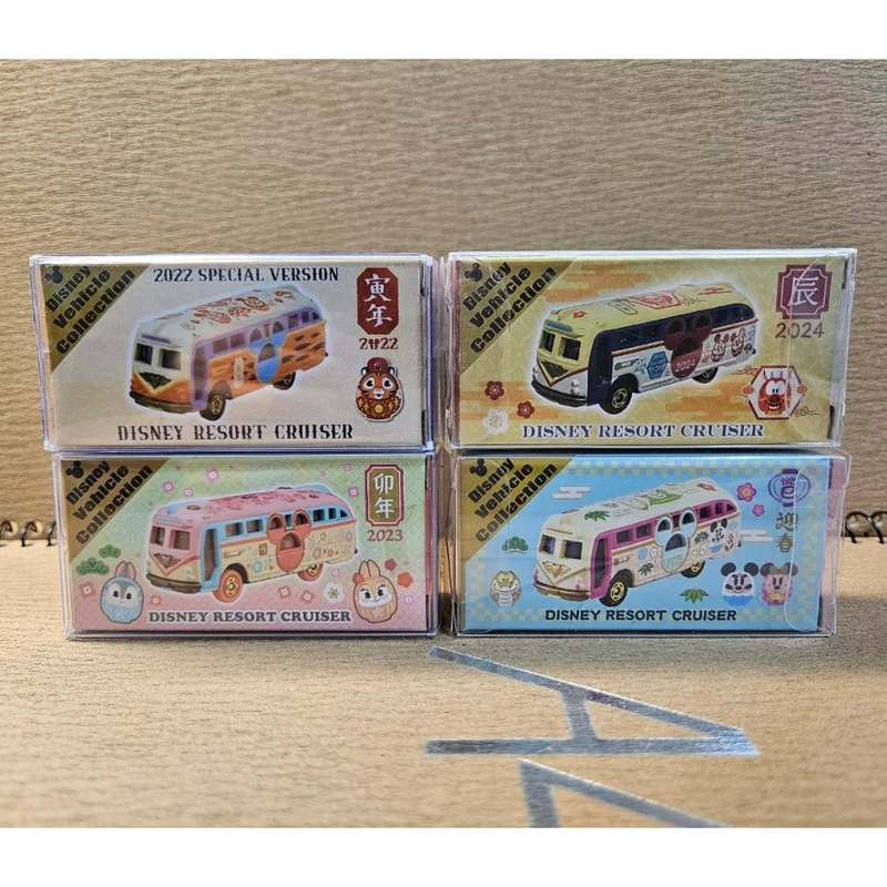 

Spot Goods Takara Tomy Authentic Alloy Car Tokyo Disneyland Bus Model Collect Ornament Car Alloy Toys Motor Vehicle Kid Toy Gift