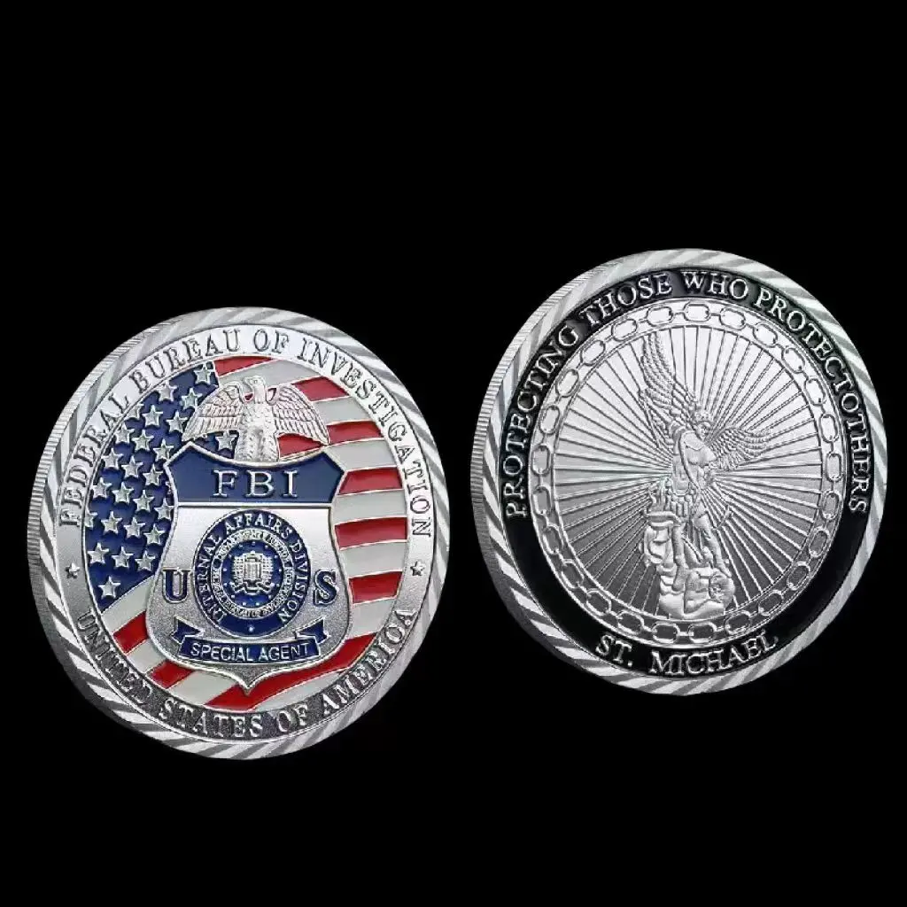United States Federal Bureau of Investigation Souvenir Gold Plated Large size Coin Collection Commemorative Coin Challenge Coin