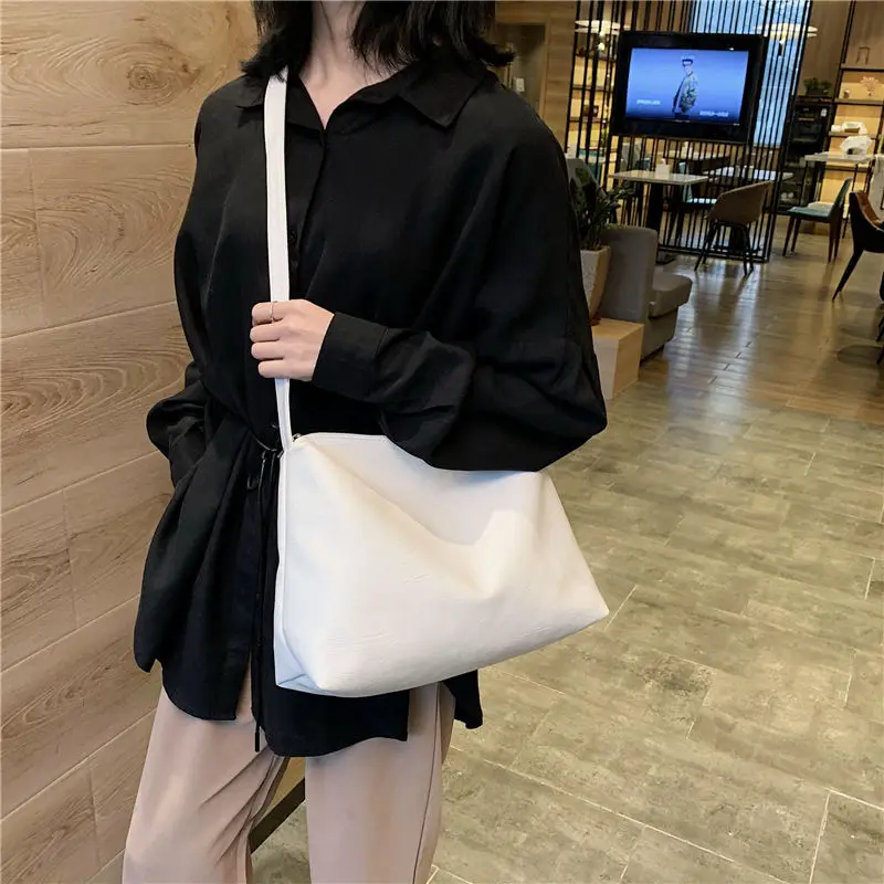 Fashion Women Messenger Bag Large Capacity Ladies Daily Casual Tote Soft PU Leather Female Big Shoulder Bags Purse Handbags