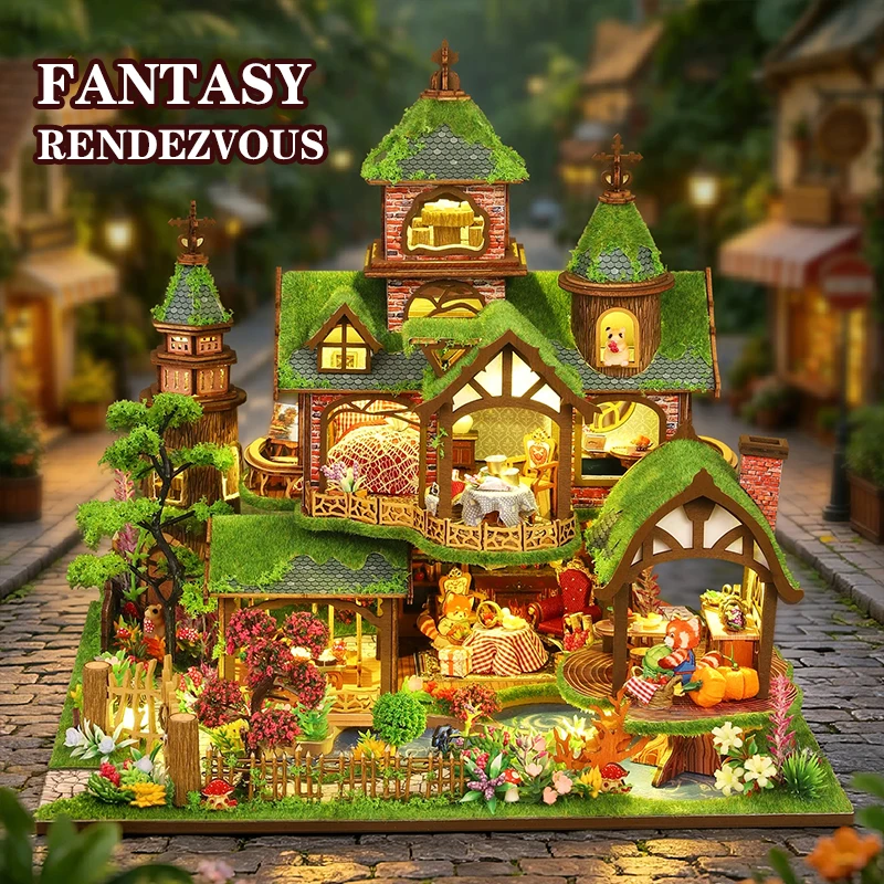 Diy Forest Cabin Handmade Assembly Model Toys Hand Made Crafts Toy Puzzle Game Home Decor Adults Anniversary Birthday Gifts
