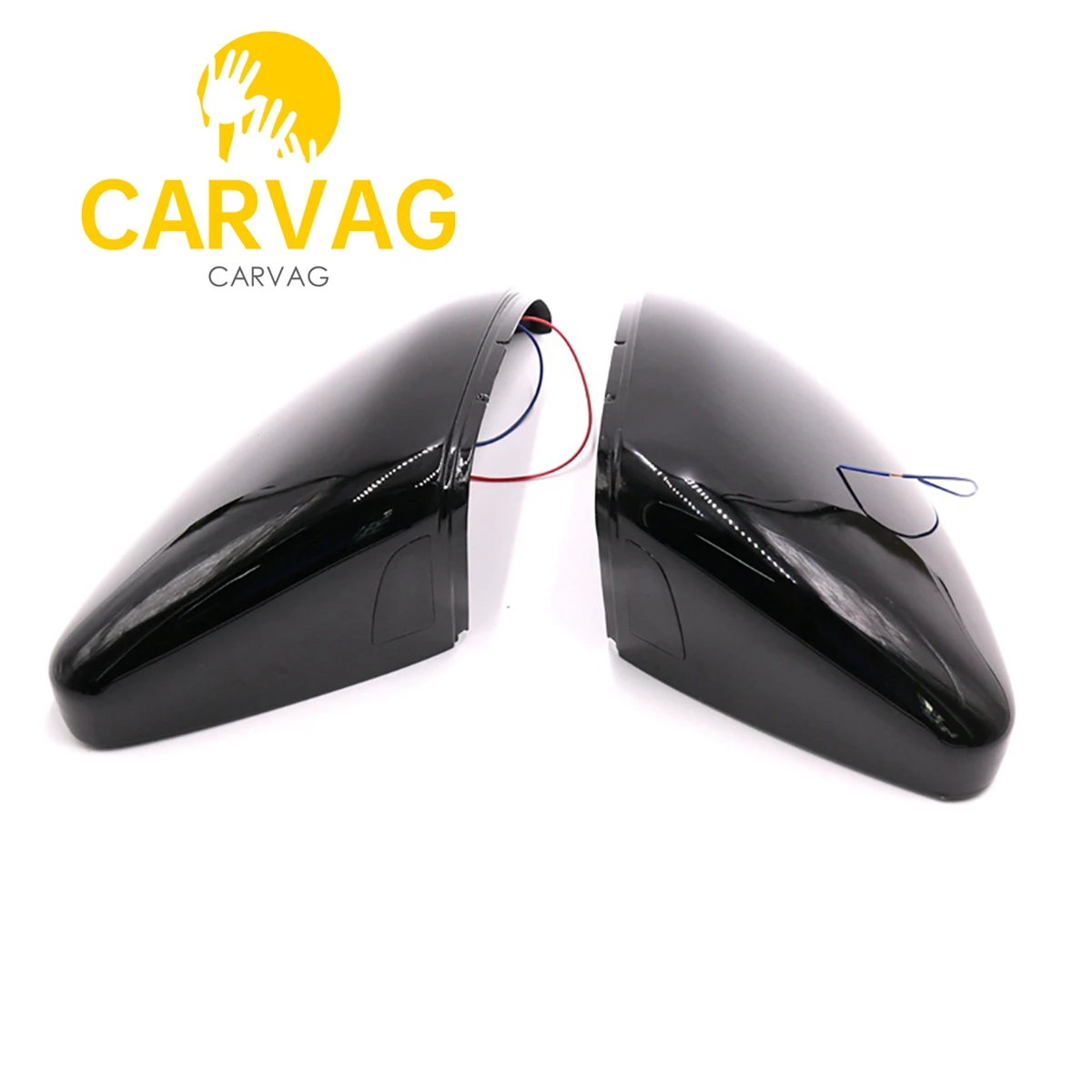 FOR VW Golf 7 MK7 7.5 Tiguan MK2 Mirror Case Covers Shell & Blind Spot LANE CHANGE Side Assist Light