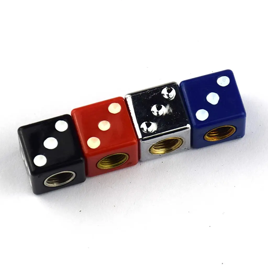 

Колпачки клапанов шин Dice, алюминиевый материал, универсальный, пылезащитный, водонепроницаемый для авто, грузовика, мотоцикла, велосипеда