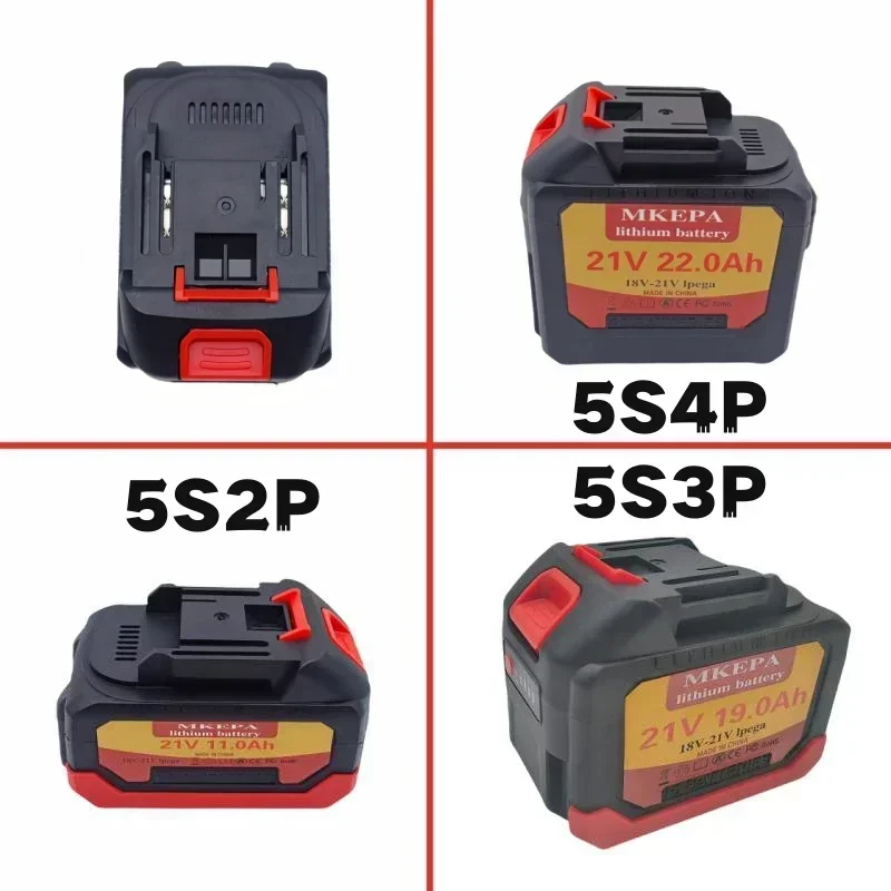 21V 11.0Ah/19.0Ah22.0Ah New Large Capacity Electric Tool Battery Replacement, Suitable for Makita Electric Screwdriver Drill