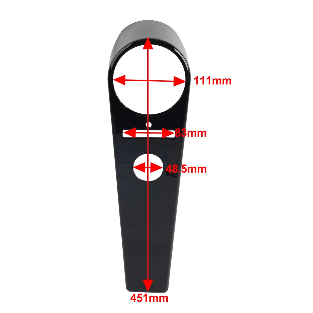 1Pc Glossy Black Motorcycle Dash Tank Panel Cover ABS For Harley Davidson Road King FLHR Models 1994-2007