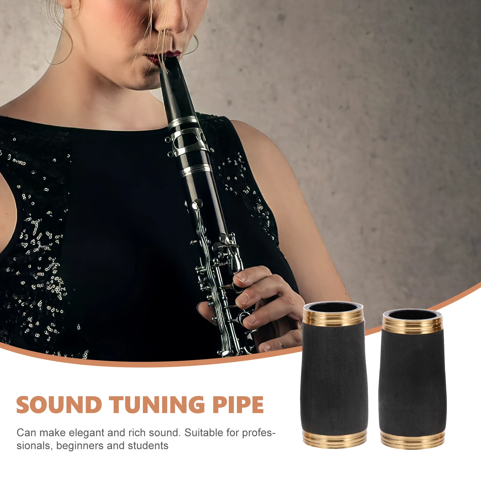 

Clarinet Pitch Replacement Durable Smooth Surface Sound Tuning Pipe Compact Musical Accessories Bright Color Lightweight