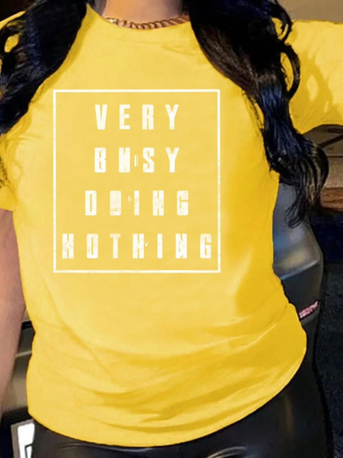 T-shirt in cotone da donna vestibilità ampia ort Sve round Ne stampato Street Sle T-shirt estiva in cotone sottile Casual Fem Top