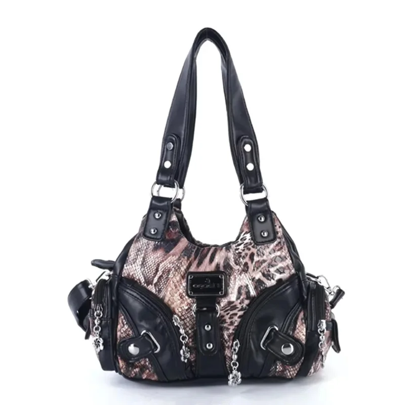 Vintage Women Handbags Soft Bag Small Top-handle Purse Fashion Satchel Multi-Pockets Shoulder Bag Hobos Phone Pack Tote Bag