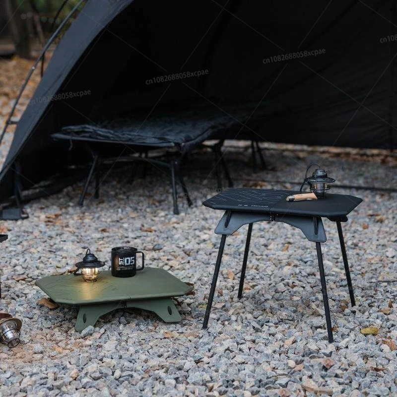折りたたみテーブル-アウトドア-超軽量-高低両用-多目的-取り外し可能なテーブル脚-ポータブル収納-キャンプテーブル