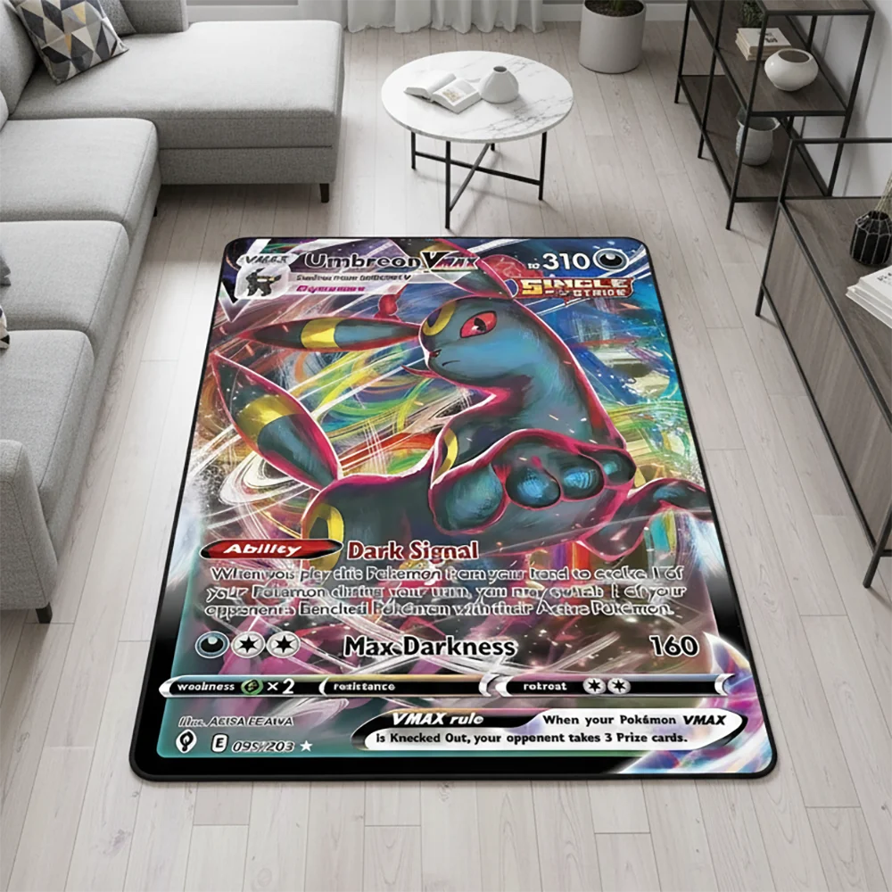 Pokémon Anime Rug Colorful Design Gengar Kirby Sylveon VMAX Rug,Pet Mat,Soft Floor Mat,Soft Decorative Blanket,Game Mat view 5