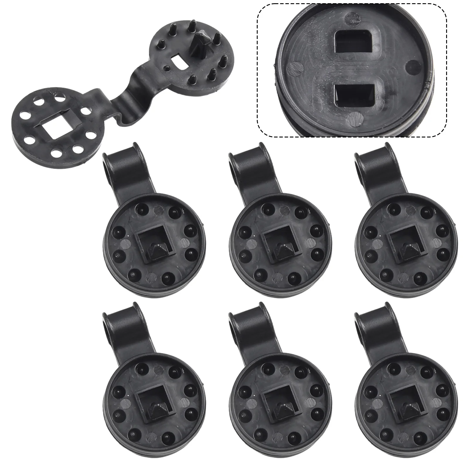 5pcs Clip in plastica per tende da sole Clip per rete in tessuto per tende da esterno attrezzo da giardino da campeggio edifici da giardino rete da recinzione morsetto fisso gancio per tenda da sole