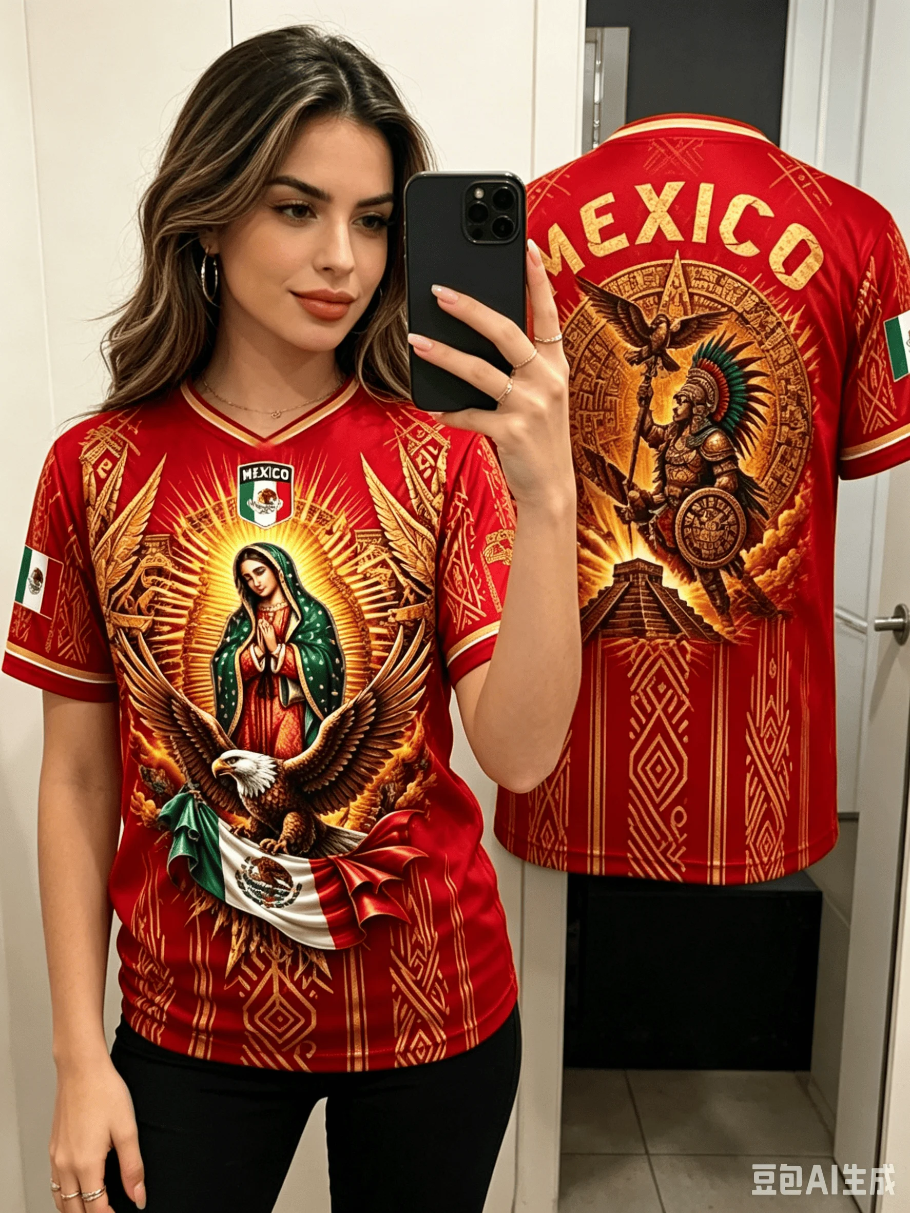 2026 Mexico Guadalupe Third Jersey Mexico Soccer Jersey Loose Quick Drying Sportswear Short Sleeved Summer Men'S T-Shirt