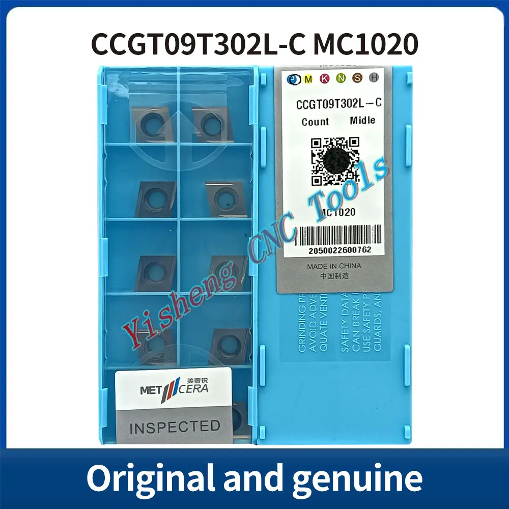 METCERA Utensili da taglio CCGT060204R-C CCGT09T302L-C CCGT09T302R-C CCGT09T304L-C CCGT09T304R-C MC1020 Inserti in metallo duro CNC