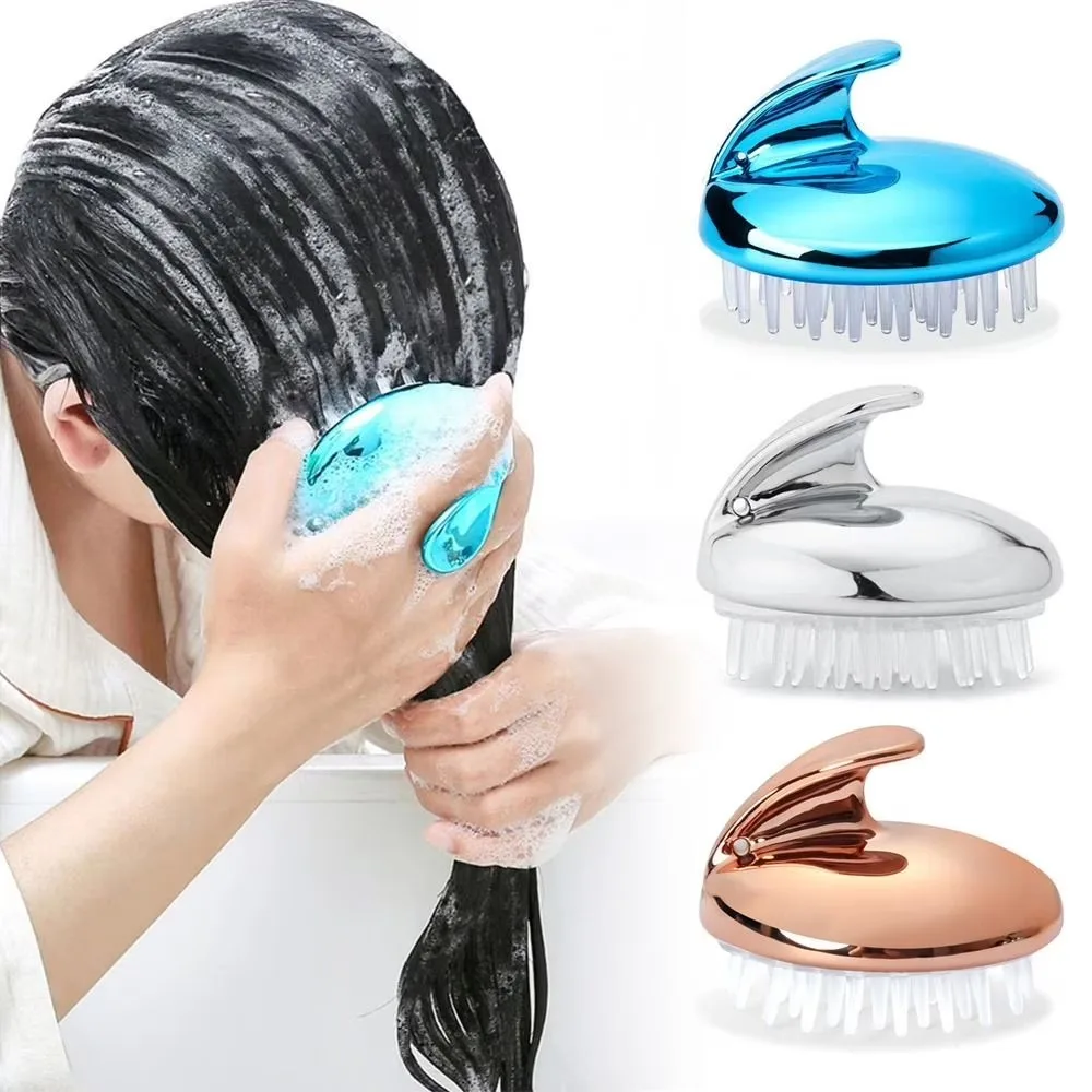 Scalp Massage Shampoo Brush, Gentle Hair Care Comb, Soft Silicone Head Massager for Men & Women, Wet & Dry Hair