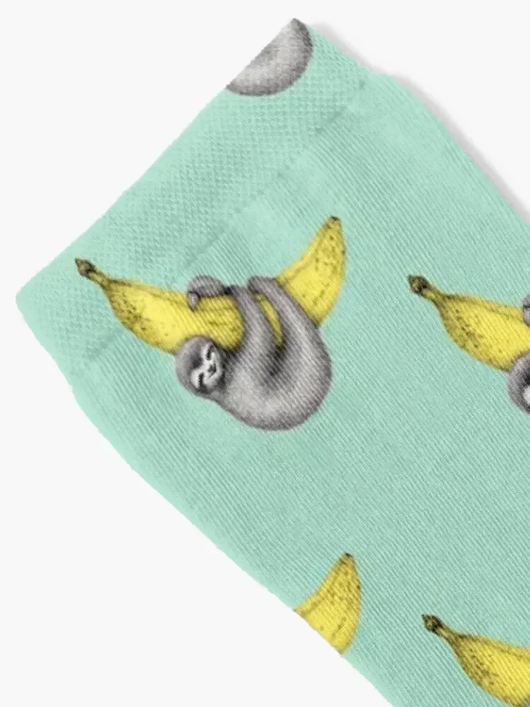 Bananas about You - on Sea Green Socks new in's basketball winter gifts Rugby Men Socks Luxury Brand Women's