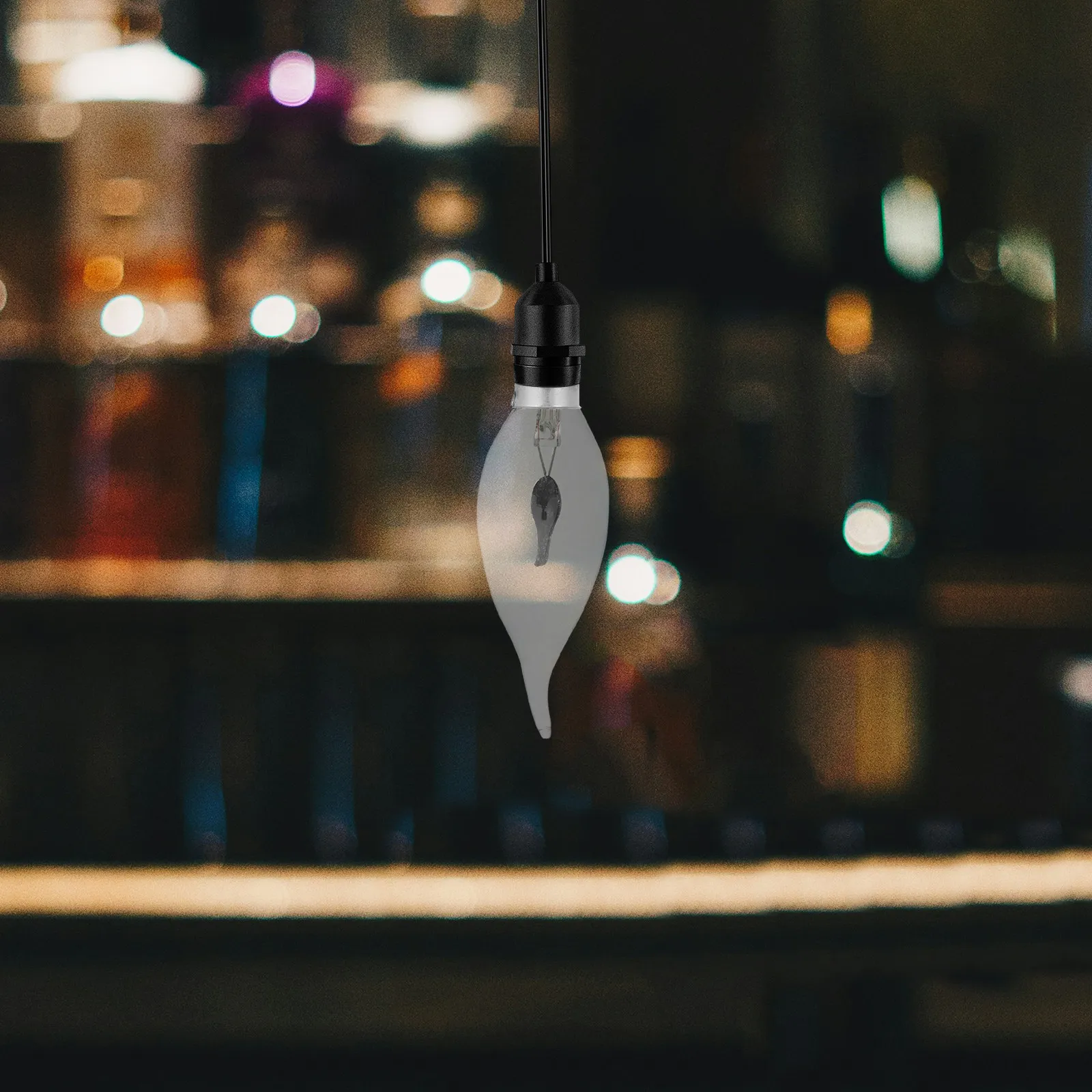 12個の装飾的なちらつき炎電球ライト、模擬火炎効果、炎の先端ランプ、屋内屋外用の暖かい光