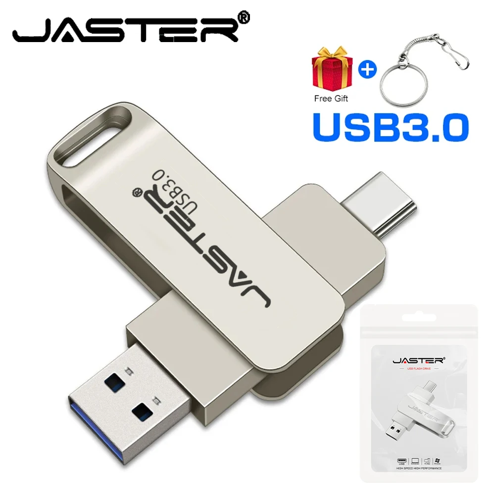 

JASTER USB C Type C USB3.0 flash drive 4GB 8GB 16GB 32GB 64GB 128GB for Huawei and Andriods SmartPhone