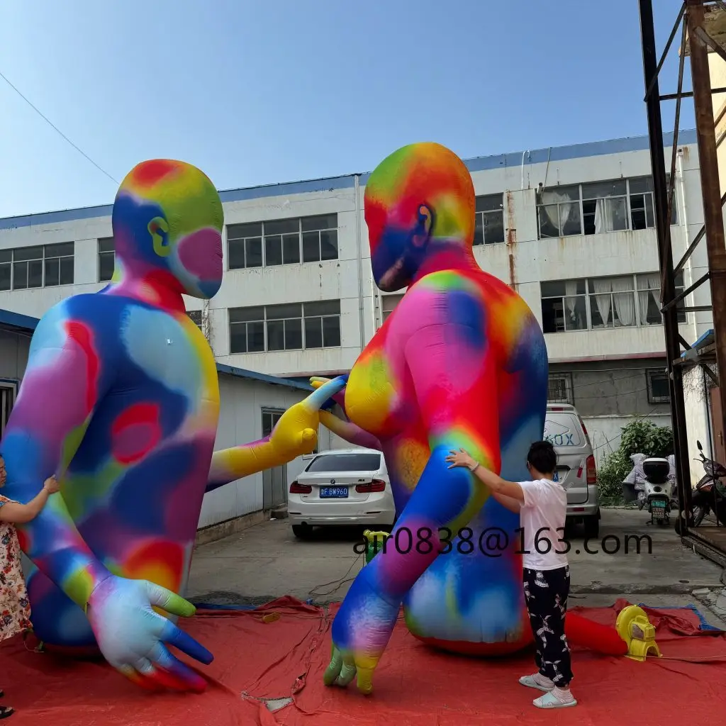 لوحة DJ فنية ملونة قابلة للنفخ لجسم الإنسان قابلة للنفخ شخصيات كرتونية نموذج لجسم لتزيين عطلة الهالوين