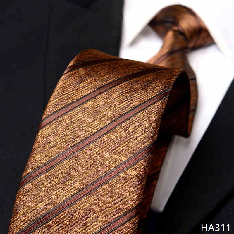 عالية الجودة رمادي براون مسنن التعادل للرجال الملابس الرسمية مأدبة الأعمال قميص اكسسوارات 8 سنتيمتر واسعة اليدوية معقود التعادل