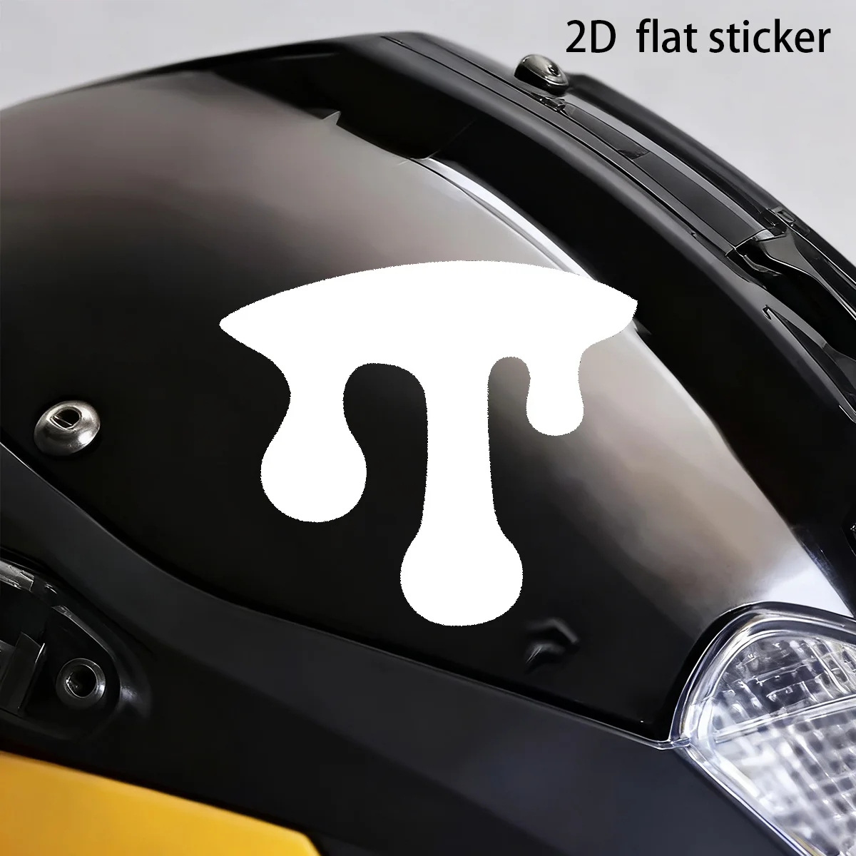 2D Flat Dripping Letter Vinyl Decals, Waterproof Retro Minimalist Stickers for Car Truck SUV Motorcycle Helmet Window DIY Decor