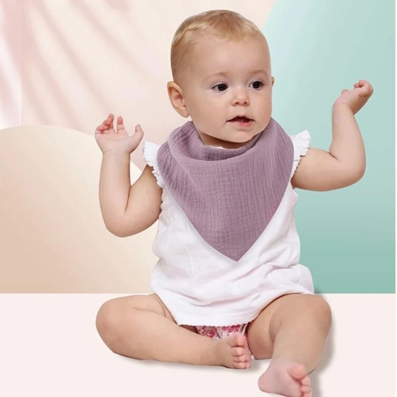 Babero infantil absorbente e impermeable, elegante y práctico, paño de algodón para eructar, cómodo, perfecto para alimentación y dentición