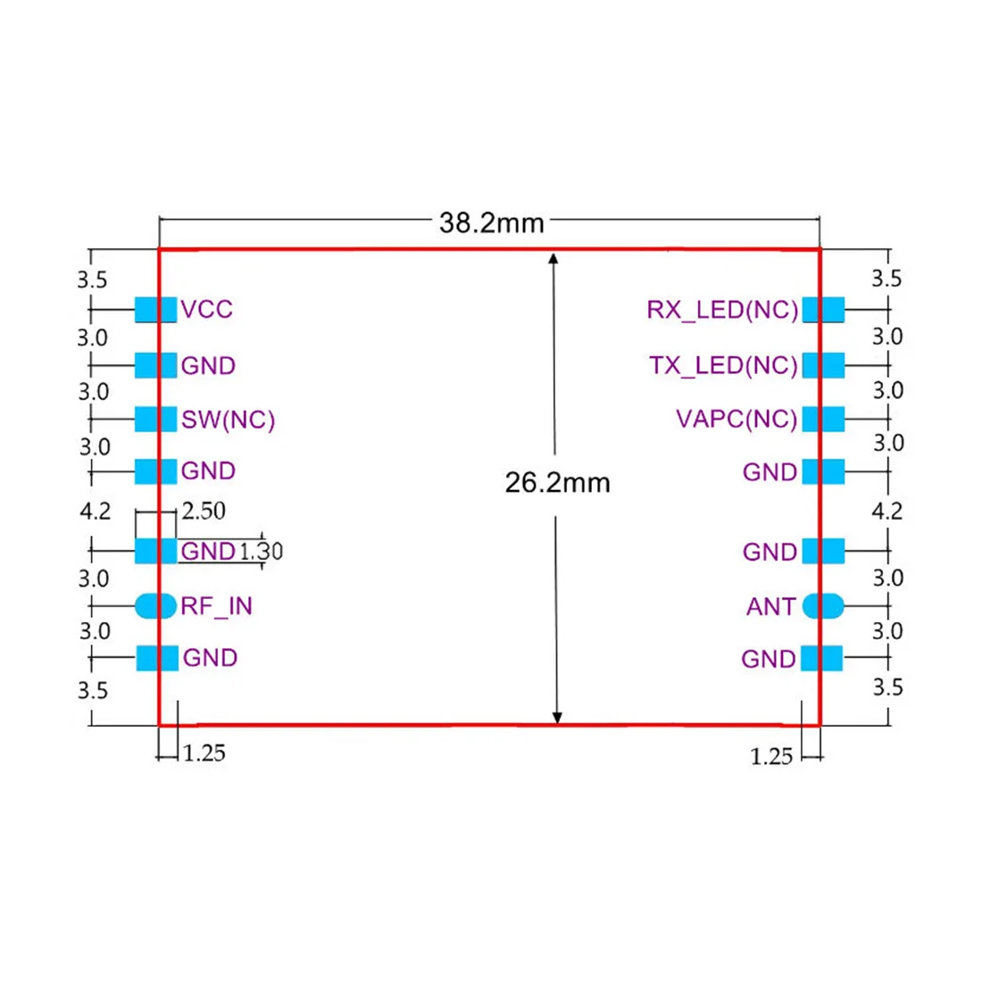 433MHz für Lora-Signalverstärker, Sende- und Empfangsmodul, 2-Wege-Leistungsverstärker, Signalverstärkungsmodul mit hoher Verstärkung, 510MHz 868MHz – Detail 1