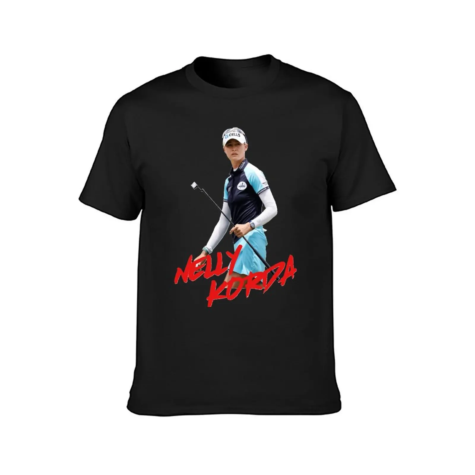 Nelly Korda T-Shirt blacks anime tops kawaii clothes mens graphic t-shirts anime