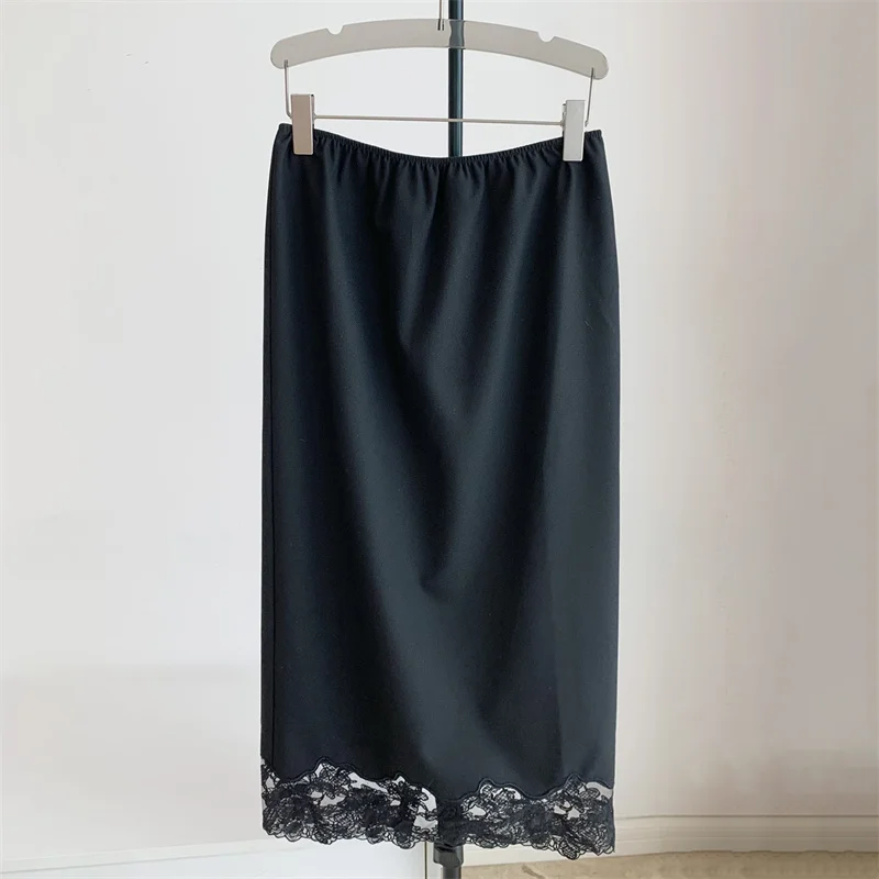 

Женская юбка. Новая кружевная лоскутная длинная юбка на осень 202. Облегающая женская юбка с эластичной резинкой на талии. Юбка-карандаш с высокой талией.