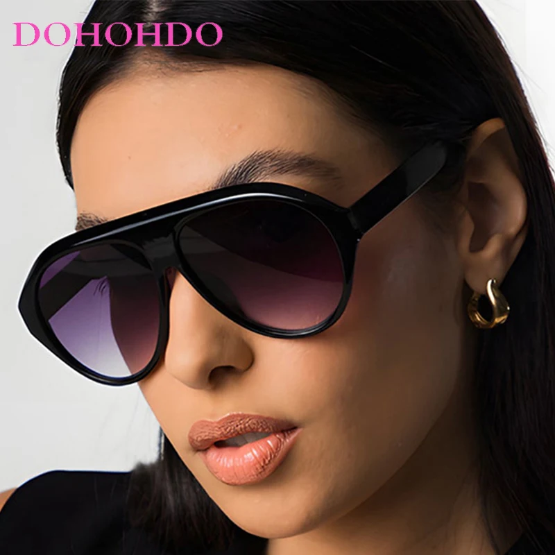 

New Oversized Pilot Women Sunglasses Fashion Luxury Design Big Frame Candy Color Sunglass Men Driving Travel Shades Lentes UV400