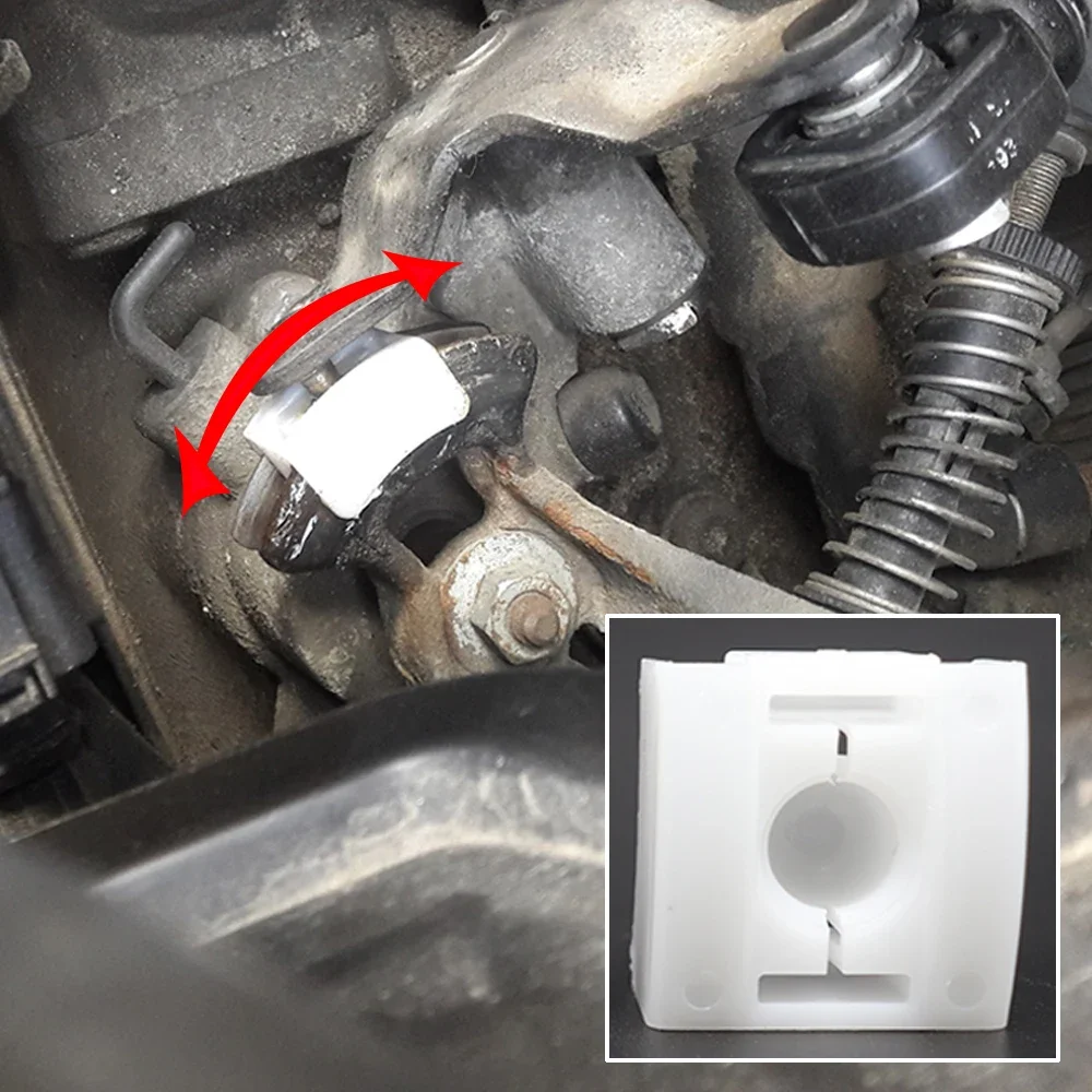 Gear Selector Wiring Lock Washer Shift Relay Lever Slide Shoe Bushing Bearing Bush Kit For Audi TT 8N 1999 - 2006 A3 8L A2 8Z view 4