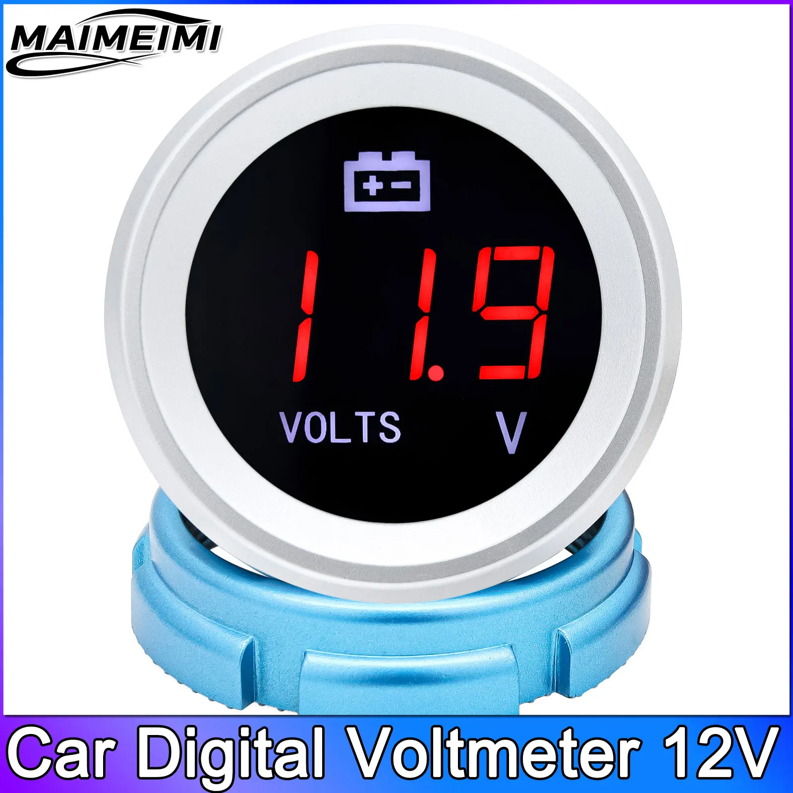 

Universal Electronic Voltmeter Waterproof LED Digital Display Panel Volt Voltage Meter Motor Accessories for Boat Car Motorcycle
