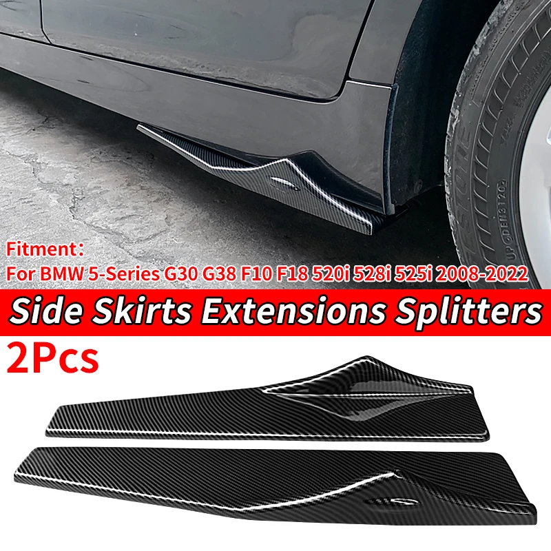 

Car Side Skirt Rocker Splitter Kit Winglet Wing Lip Bumper Diffuser For BMW 5-Series G30 G38 F10 F18 520i 528i 525i 2008-2022