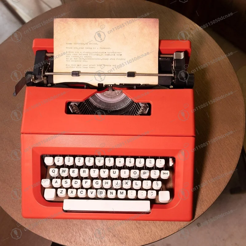 Vintage English Mechanical Typewriter   Fully Working Retro Collectible Literary Gift Home Decor Wholesale