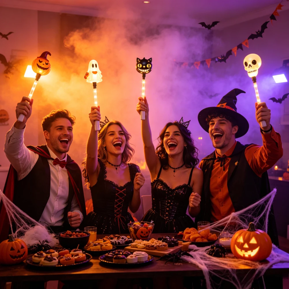 Halloween Light Up Wands LED G - Halloween Pumpkin Decor Led 评论和价格