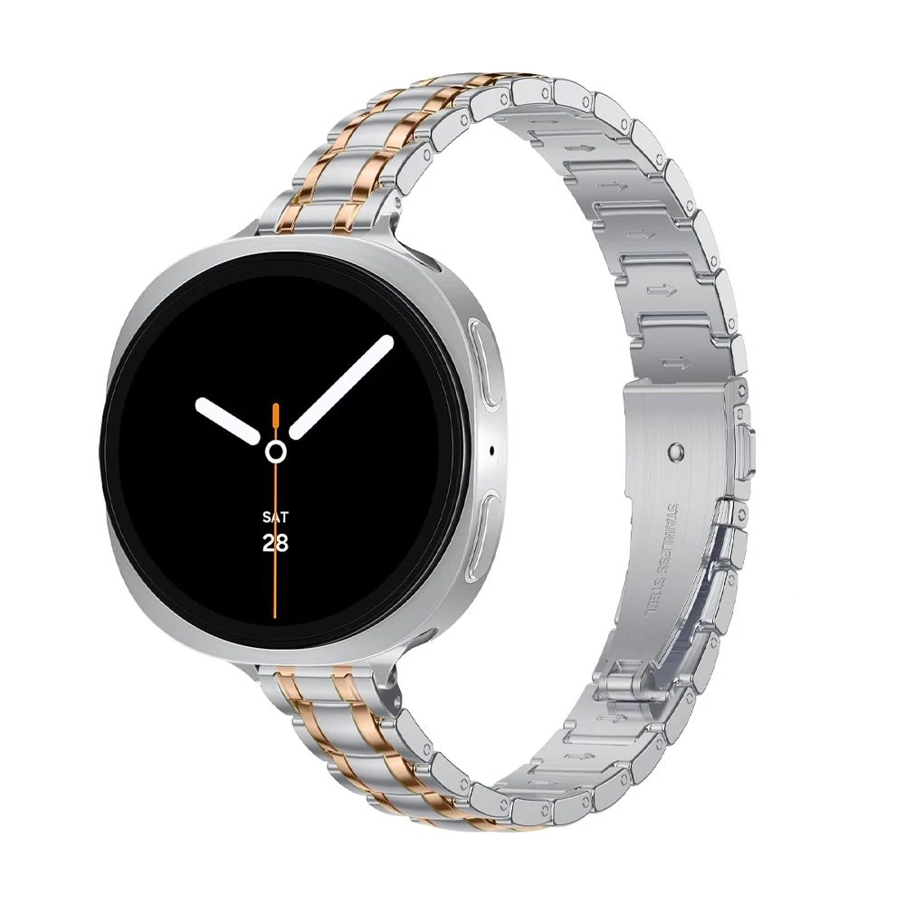 Armbänder für Samsung Galaxy Watch 8 9 40mm 44mm Metall Slim Armband Gliederarmband Correa Pulsera Galaxy Watch 8 Classic 46mm Band