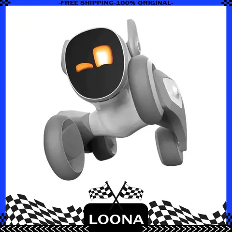 Loona 스마트 로봇 개 귀여운 지능형 감정적 로봇 동반 음성 기계 호환 맞춤형 모니터 전자 장난감 선물