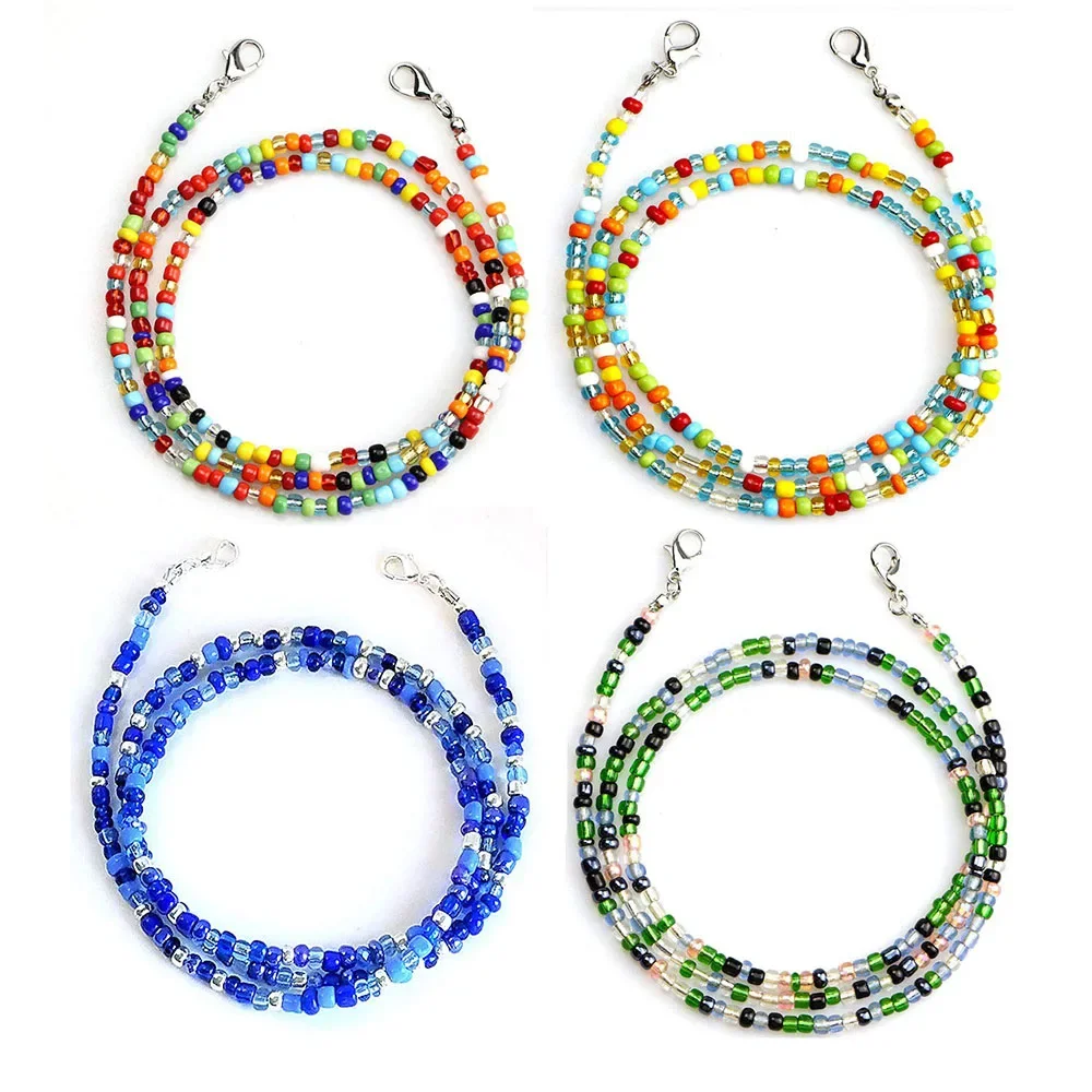 Acrylic Beaded Chain Lanyards Eyeglasses Reading Glasses Cord Holder Neck Straps Anti-lost Extender 50/70 cm