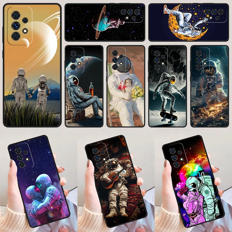 

Star Astronaut Cute For Samsung Galaxy A52 A72 A73 A20e A21S A50 A70 A11 A12 A42 A31 A40 A51 A71 A32 A80 A91 Phone Case Cover
