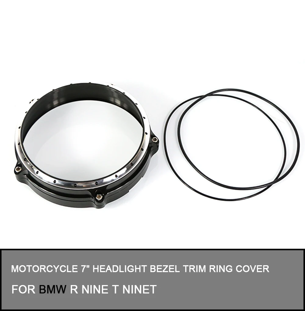 

Motorcycle 7" Headlight Bezel Trim Ring Cover For BMW R Nine T NINET Scrambler Pure 2014 2015 2016 2017 2018 2019 2020