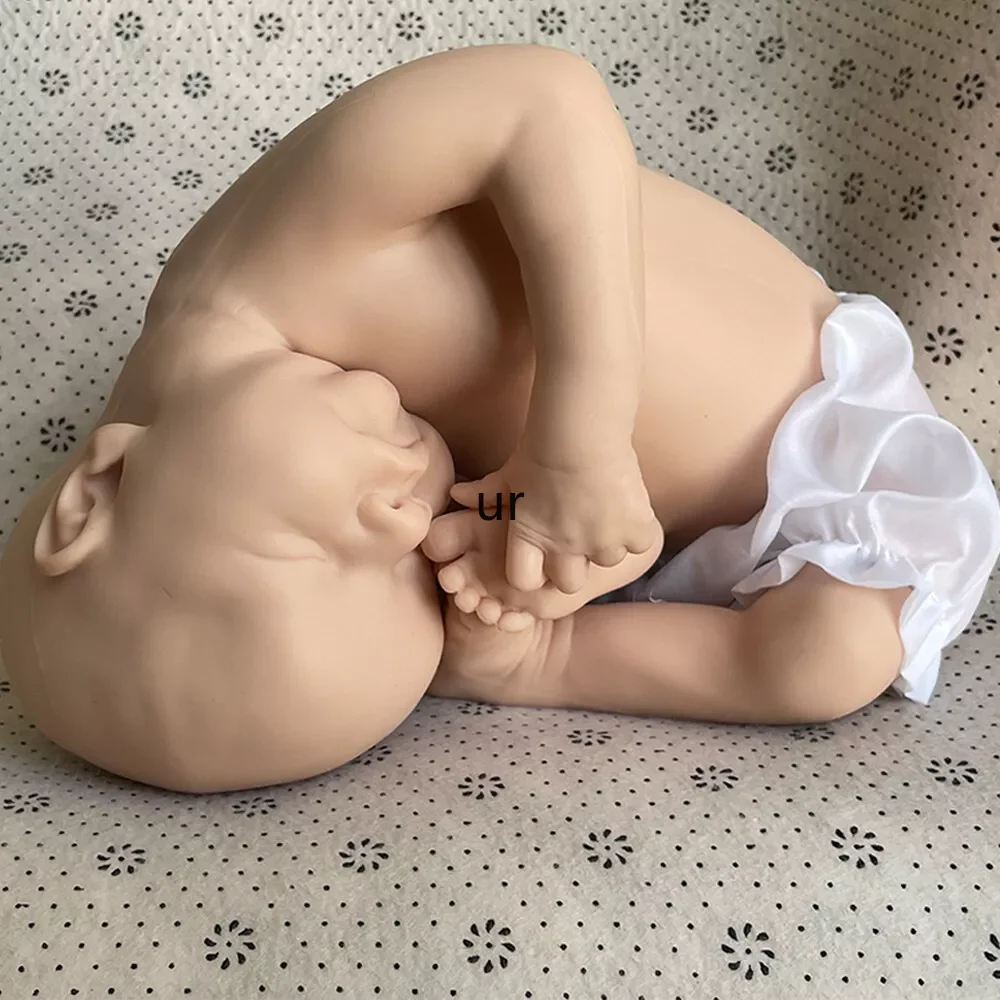 

Realistic 17 Inch Long Marshmallow Full Body Super Soft Silicone Reborn Baby Doll Non Vinyl Weighted Like A Real Baby Unpainted