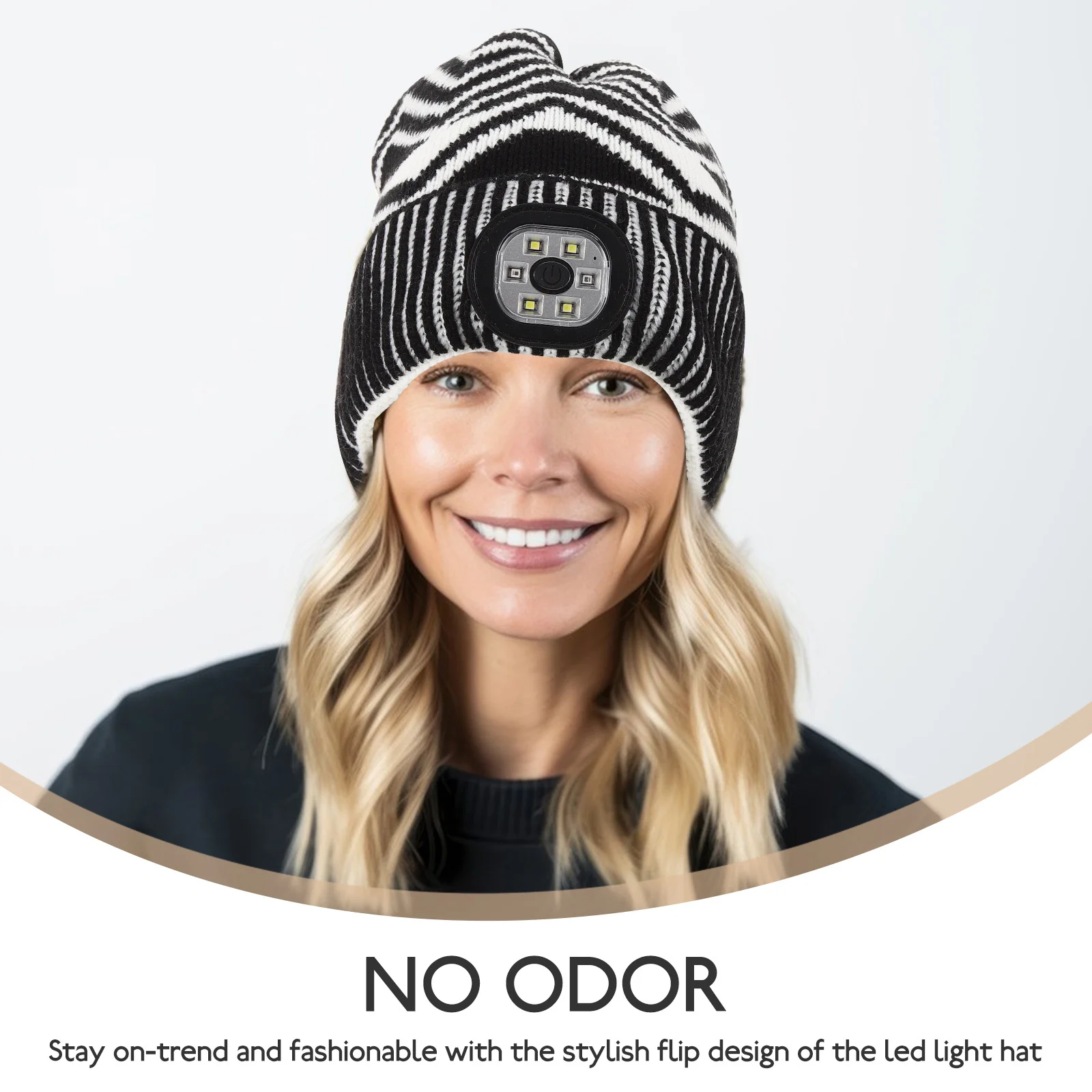 

Led Light Hat Unisex Night Beanie Cap For Running Biking Camping Hiking Outdoor Headlamp Winter Safety Hat