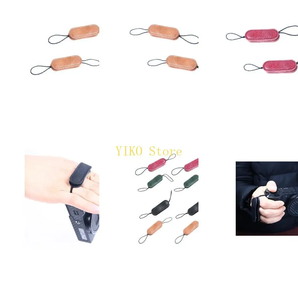 K32C High Quality Leather Finger Straps For GR2 GR3 Camera Stable Grip